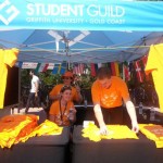 Students selling Harmony Day shirts