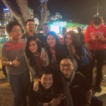 Indonesian Students at the Night Noodle Markets, South Bank