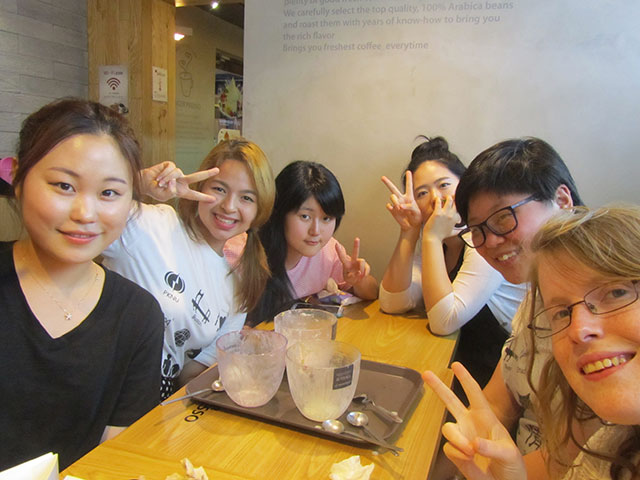 Angela and friends from Pukyong National University, Korea
