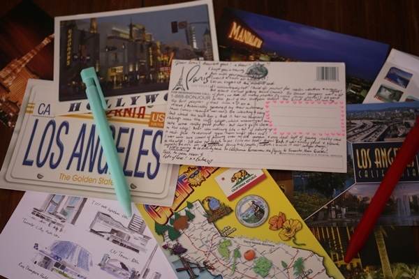 postcards, writing, stationery, mail, travel