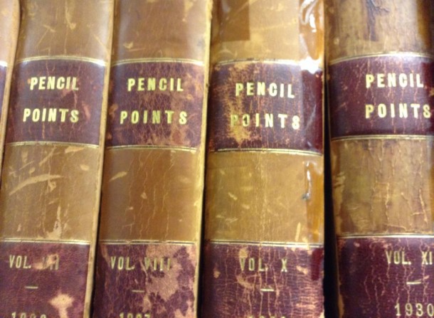 image of old book spines