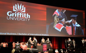 Jon receives his testamur.