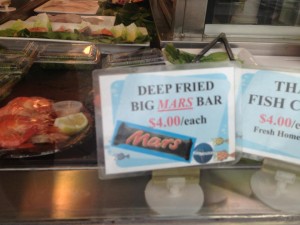 Is this aussie slang for something, or is it actually a DEEP FRIED MARS BAR?!
