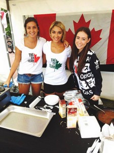 Three members of the Griffith University Canadian Students Association