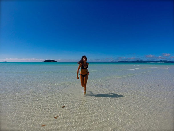 The one and only Whitehaven Beach in the Whitsundays, Queensland