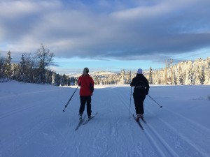 Cross-country skiing with two of my best friends!