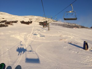 Downhill skiing in -26! Brrrr