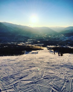 Downhill skiing at Oppdal, Norway