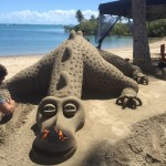 Sand sculpture at the Market