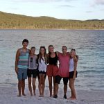 Ricky and friends Lake McKenzie, Fraser Island