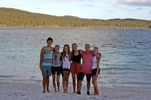 Ricky and friends Lake McKenzie, Fraser Island
