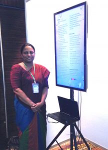 Wasanthi at the Commonwealth Medical Association conference.