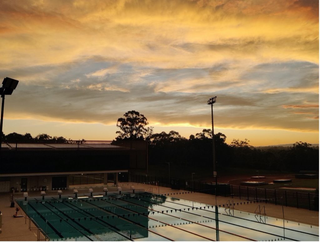 Griffith University Pool at Twilight
